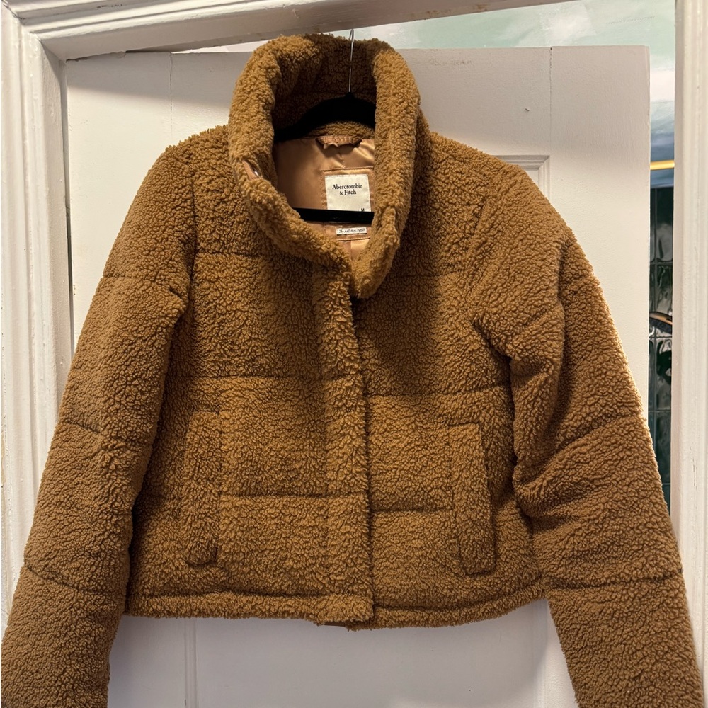 Abercrombie & Fitch Tan Sherpa‎ Jacket